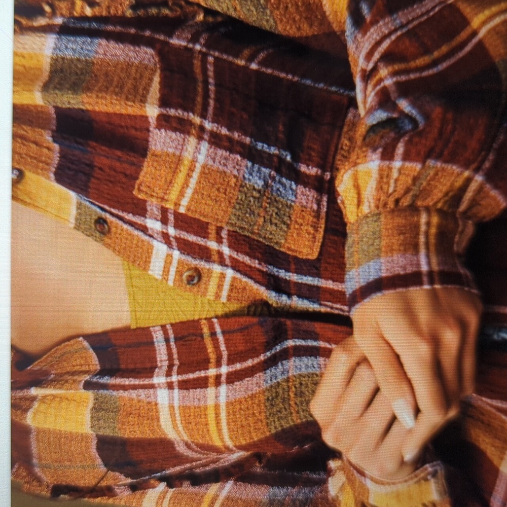 Pilcro Relaxed Plaid Buttondown Shirt XS